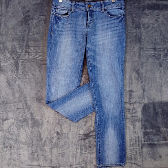 dELiA*s Denim - dELiA*s Jeans Womens Juniors 9S Blue Taylor Stretch Denim Skinny Mid Wash Ankle